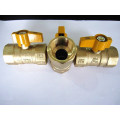 Poignée en laiton gaz robinets à boisseau sphérique jaune UL CSA CGA 175 lb/po2